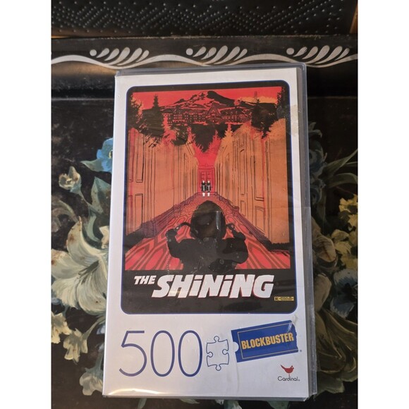 The SHINING 500 Piece Blockbuster Puzzle Retro Style Plastic VHS Case, EUC - Picture 1 of 3